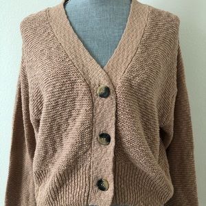 Cotton On - Cropped Button Up Cardigan
